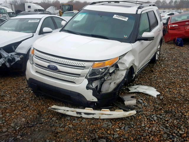 1FMHK7F89BGA63588 - 2011 FORD EXPLORER L WHITE photo 2