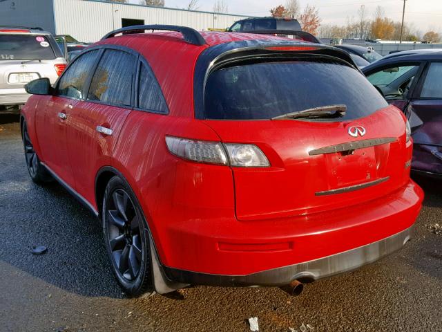 JNRBS08W73X003498 - 2003 INFINITI FX45 RED photo 3