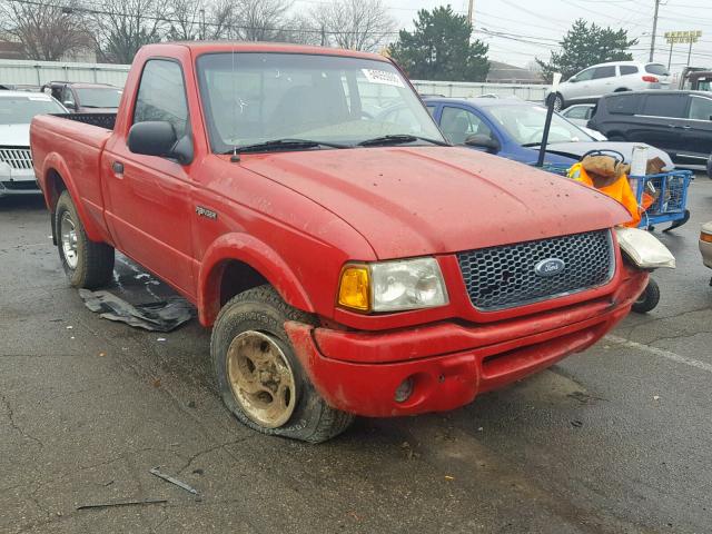 1FTYR10U72PA58666 - 2002 FORD RANGER RED photo 1