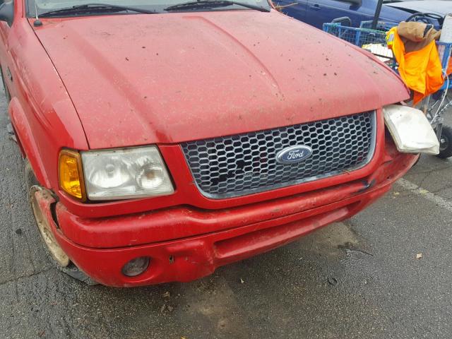 1FTYR10U72PA58666 - 2002 FORD RANGER RED photo 9