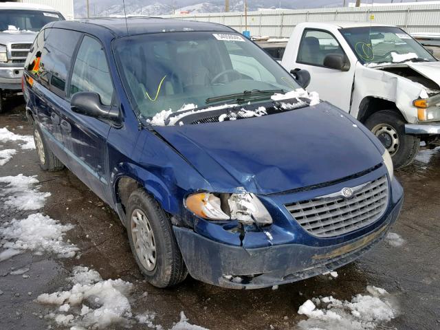 1C4GJ25312B654393 - 2002 CHRYSLER VOYAGER BLUE photo 1