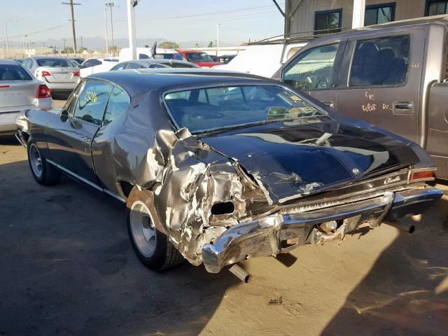 136378Z155254 - 1968 CHEVROLET CHEVELL SS GRAY photo 3