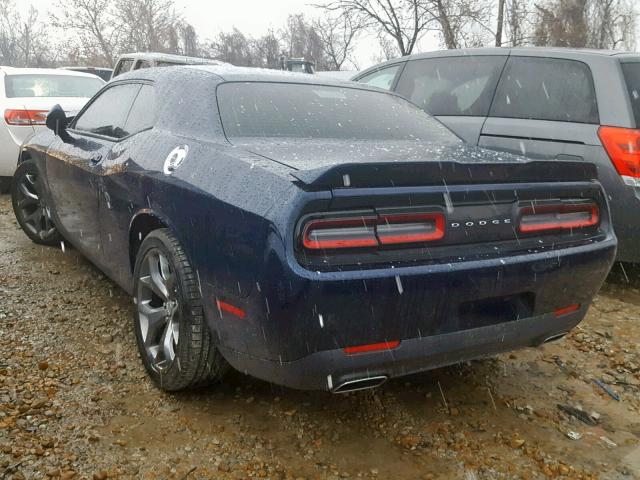 2C3CDZAG5GH131081 - 2016 DODGE CHALLENGER BLUE photo 3