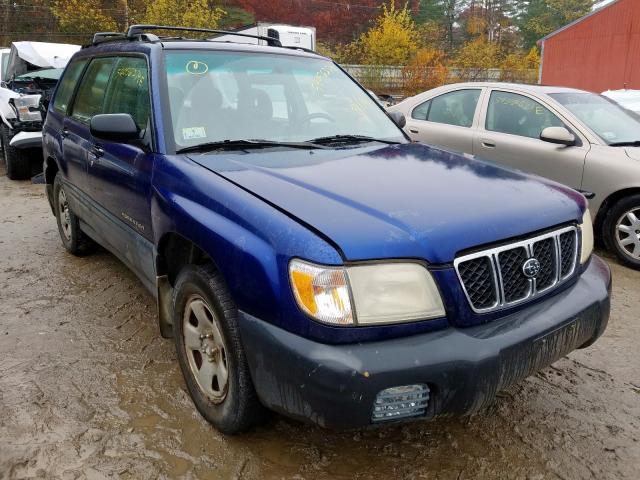 JF1SF63581H757674 - 2001 SUBARU FORESTER L BLUE photo 1