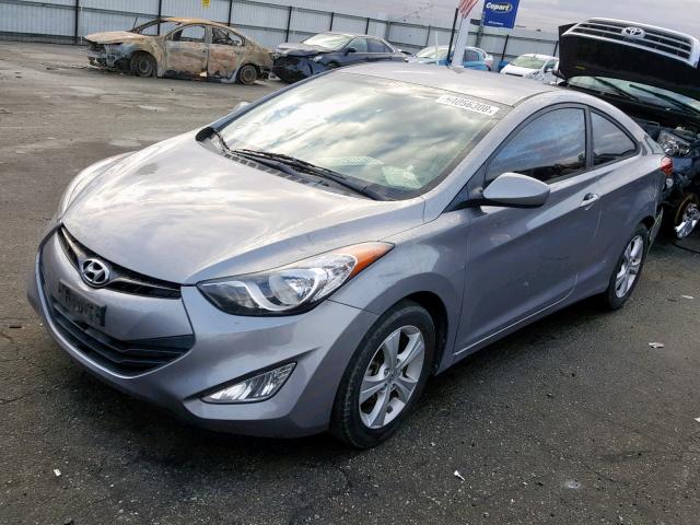 KMHDH6AE6DU010226 - 2013 HYUNDAI ELANTRA CO GRAY photo 2