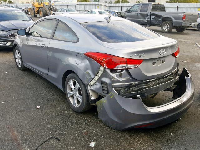 KMHDH6AE6DU010226 - 2013 HYUNDAI ELANTRA CO GRAY photo 3