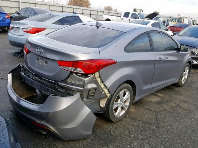 KMHDH6AE6DU010226 - 2013 HYUNDAI ELANTRA CO GRAY photo 4