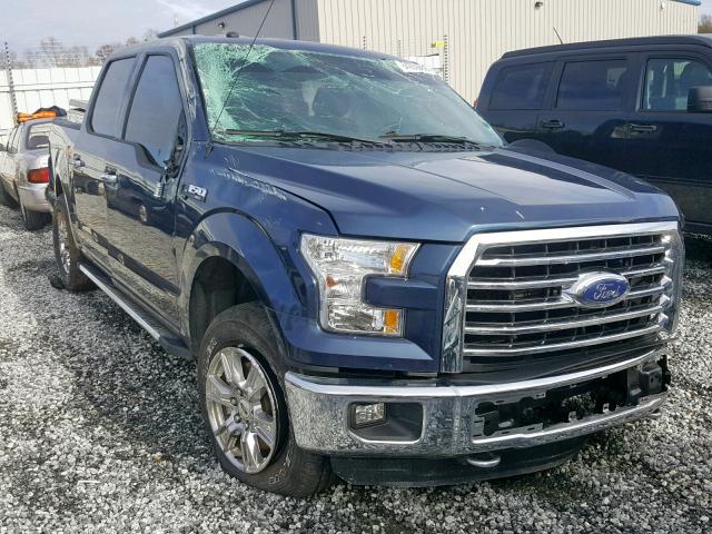 1FTEW1EFXGFD33157 - 2016 FORD F150 SUPER BLUE photo 1