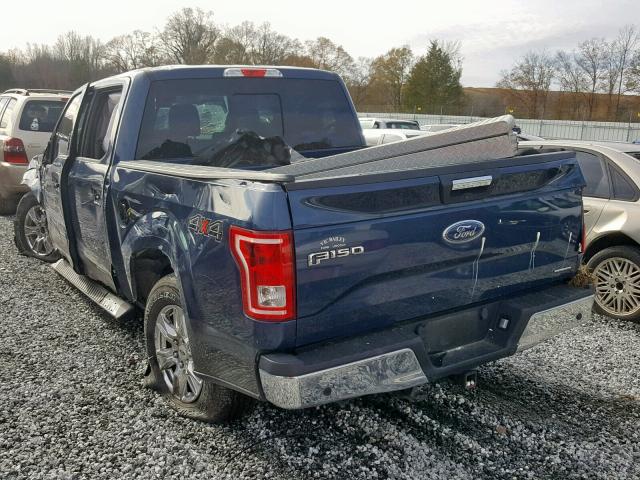 1FTEW1EFXGFD33157 - 2016 FORD F150 SUPER BLUE photo 3