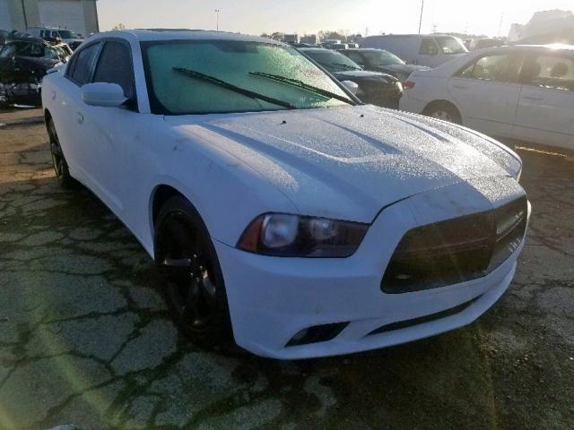 2C3CDXHG3EH333845 - 2014 DODGE CHARGER SX WHITE photo 1