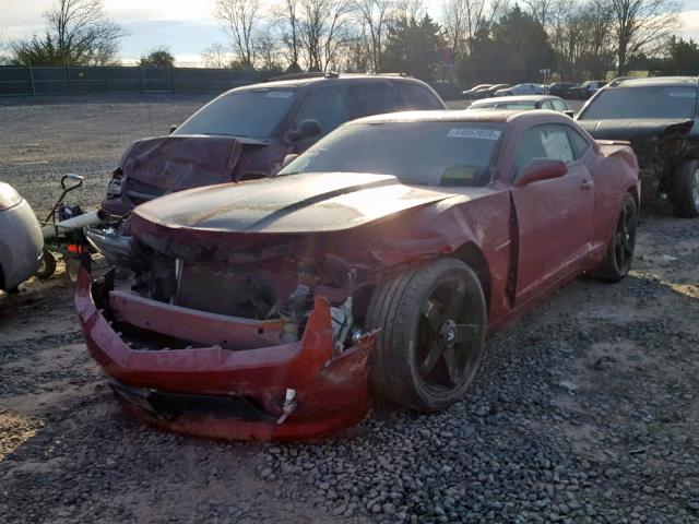 2G1FA1E37E9235405 - 2014 CHEVROLET CAMARO LS RED photo 2