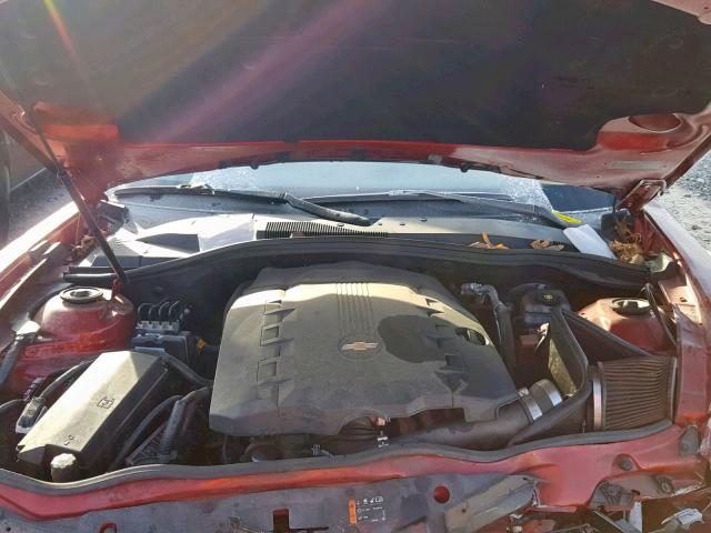 2G1FA1E37E9235405 - 2014 CHEVROLET CAMARO LS RED photo 7