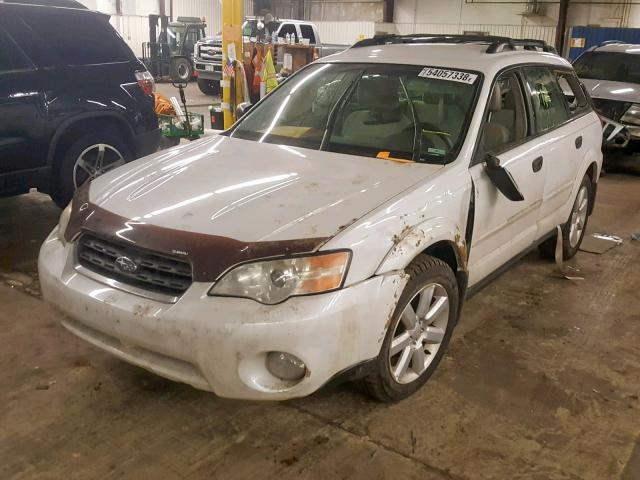 4S4BP61C667321262 - 2006 SUBARU LEGACY OUT WHITE photo 2