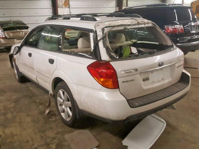 4S4BP61C667321262 - 2006 SUBARU LEGACY OUT WHITE photo 3