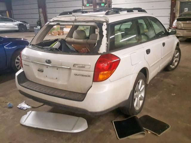 4S4BP61C667321262 - 2006 SUBARU LEGACY OUT WHITE photo 4