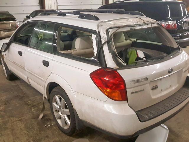 4S4BP61C667321262 - 2006 SUBARU LEGACY OUT WHITE photo 9