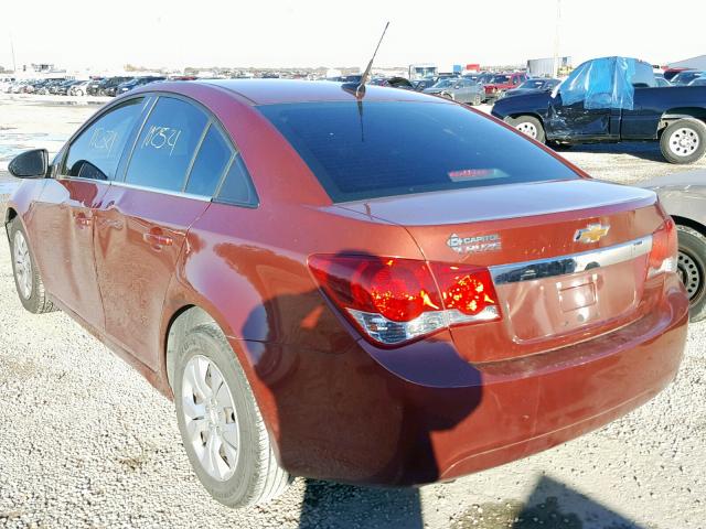 1G1PC5SH8C7256073 - 2012 CHEVROLET CRUZE LS ORANGE photo 3