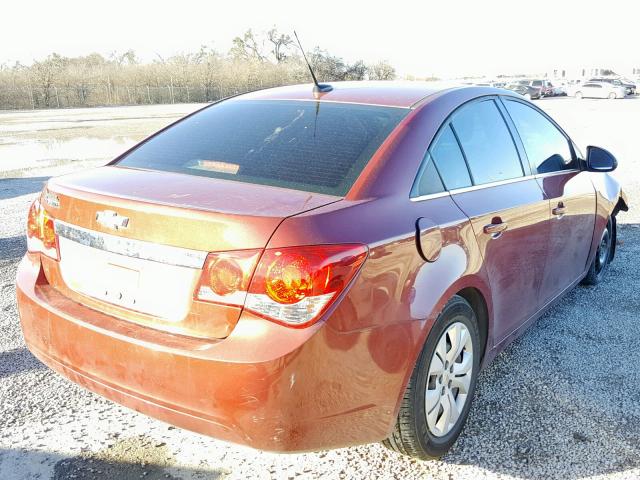 1G1PC5SH8C7256073 - 2012 CHEVROLET CRUZE LS ORANGE photo 4