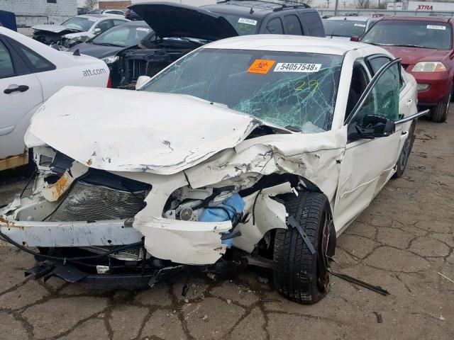 1G1ZH57BX84235541 - 2008 CHEVROLET MALIBU 1LT WHITE photo 2