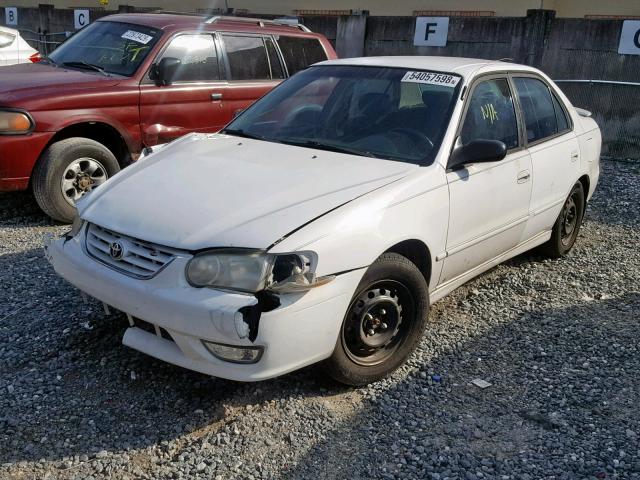 2T1BR12E3YC347319 - 2000 TOYOTA COROLLA VE WHITE photo 2