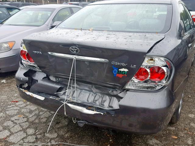 4T1BE32K06U670123 - 2006 TOYOTA CAMRY LE GRAY photo 9