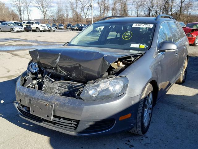 3VWPL8AJ6AM626501 - 2010 VOLKSWAGEN JETTA TDI GRAY photo 2