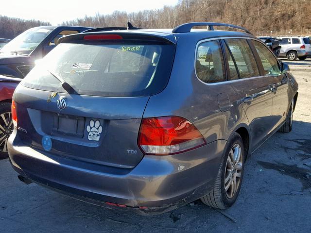 3VWPL8AJ6AM626501 - 2010 VOLKSWAGEN JETTA TDI GRAY photo 4