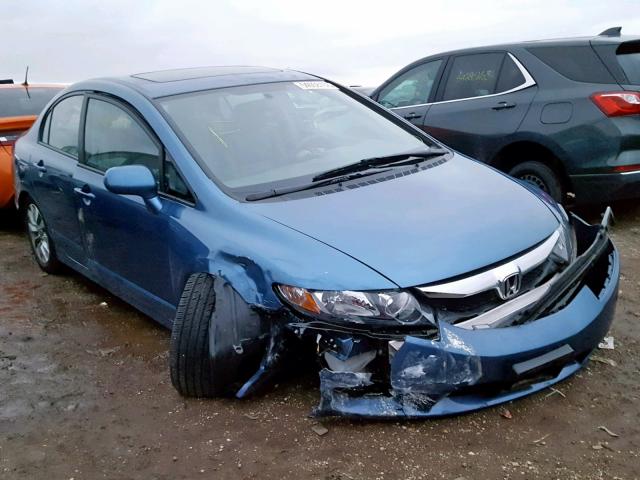 19XFA16949E031811 - 2009 HONDA CIVIC EXL BLUE photo 1