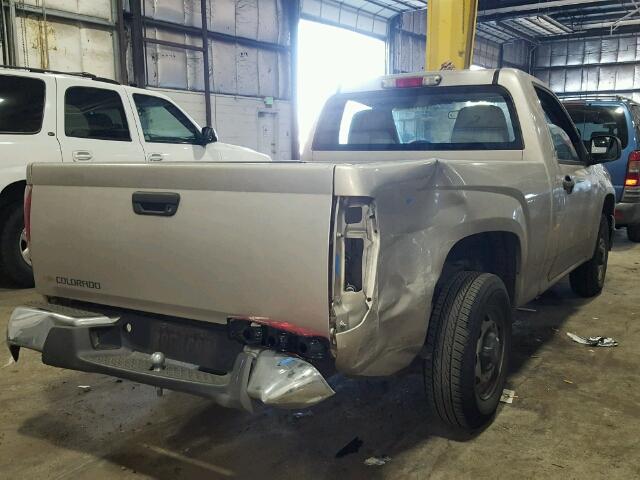 1GCCS148768268230 - 2006 CHEVROLET COLORADO BEIGE photo 4