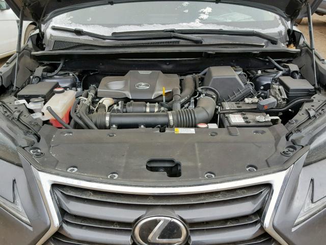 JTJBARBZ3F2028147 - 2015 LEXUS NX 200T GRAY photo 7