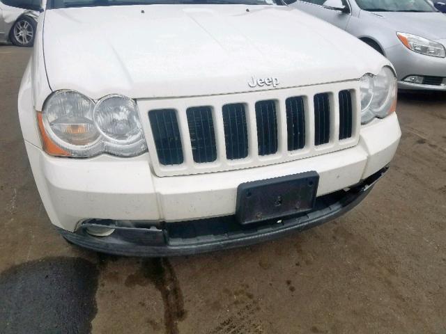 1J8GR48K68C234454 - 2008 JEEP GRAND CHER WHITE photo 9