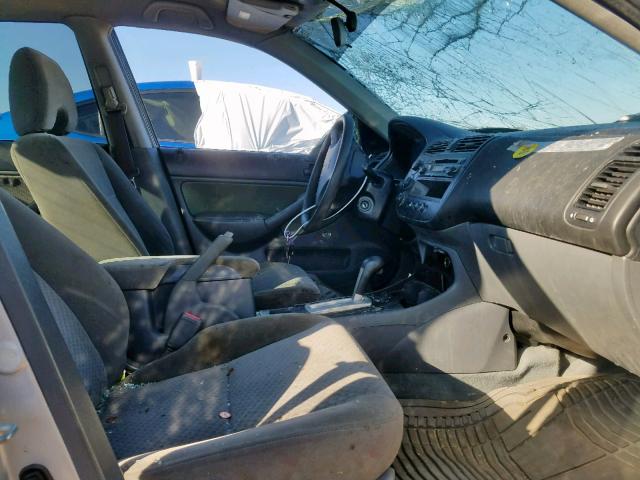 1HGES16365L025094 - 2005 HONDA CIVIC DX V SILVER photo 5