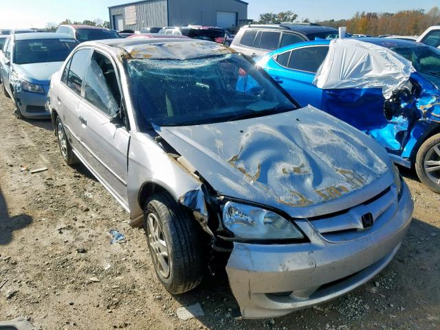 1HGES16365L025094 - 2005 HONDA CIVIC DX V SILVER photo 9