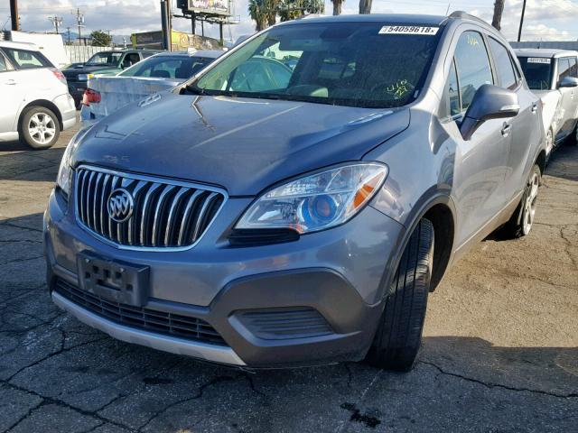 KL4CJASB2EB759804 - 2014 BUICK ENCORE GRAY photo 2