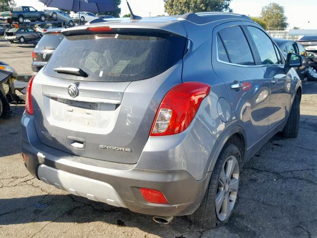 KL4CJASB2EB759804 - 2014 BUICK ENCORE GRAY photo 4