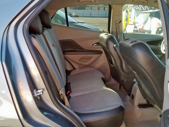 KL4CJASB2EB759804 - 2014 BUICK ENCORE GRAY photo 6