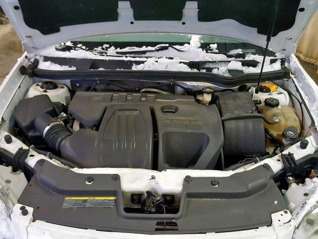 1G2AL15F377359069 - 2007 PONTIAC G5 WHITE photo 7