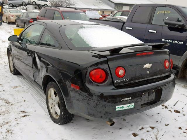 1G1AL15F967756577 - 2006 CHEVROLET COBALT LT BLACK photo 3