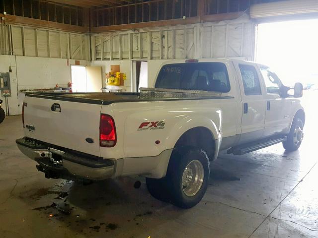 1FTWW33P76EA82016 - 2006 FORD F350 WHITE photo 4