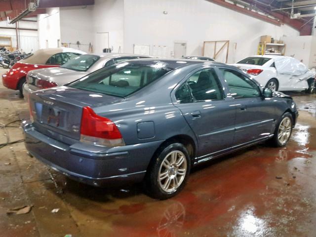 YV1RH592372634431 - 2007 VOLVO S60 2.5T BLUE photo 4