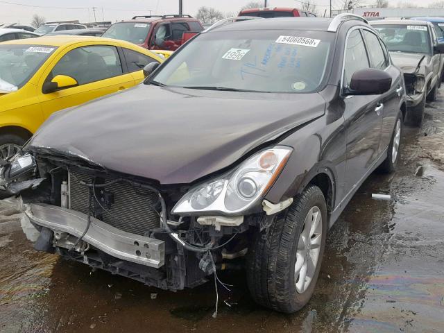 JN1AJ0HR2AM753319 - 2010 INFINITI EX35 BASE BROWN photo 2