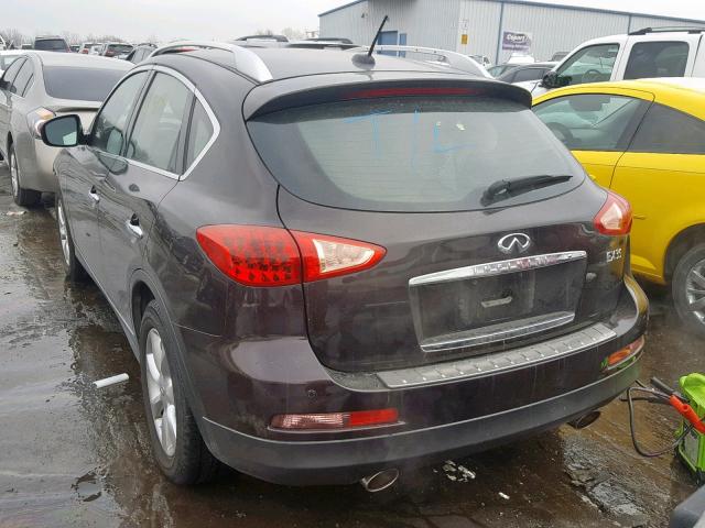 JN1AJ0HR2AM753319 - 2010 INFINITI EX35 BASE BROWN photo 3