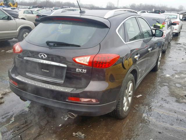 JN1AJ0HR2AM753319 - 2010 INFINITI EX35 BASE BROWN photo 4