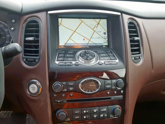 JN1AJ0HR2AM753319 - 2010 INFINITI EX35 BASE BROWN photo 9