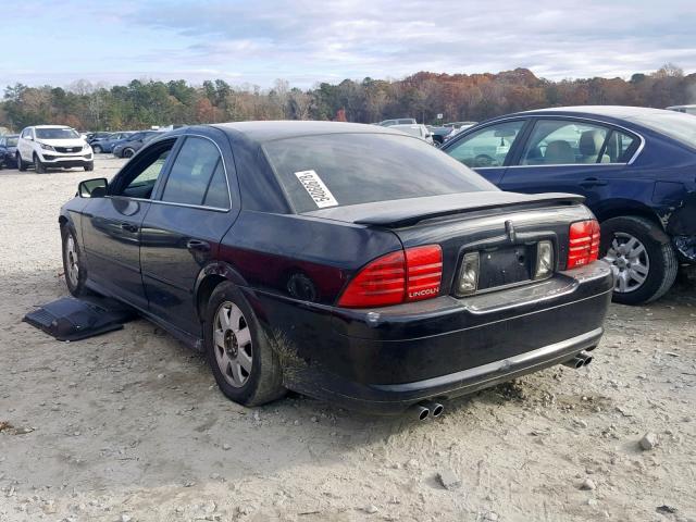 1LNHM87AX2Y692434 - 2002 LINCOLN LS BLACK photo 3