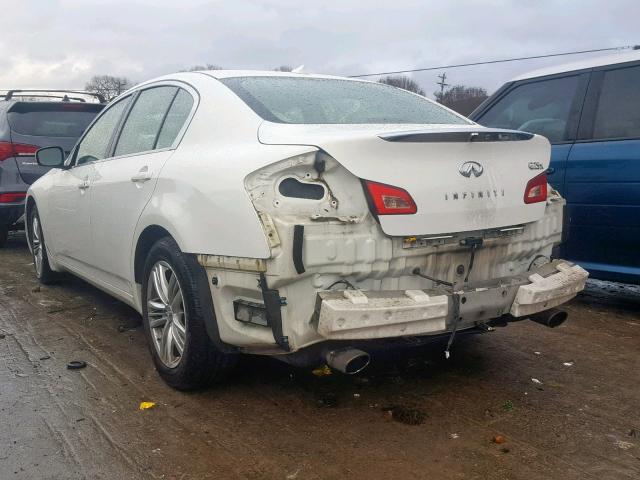 JN1DV6AR2BM450444 - 2011 INFINITI G25 WHITE photo 3