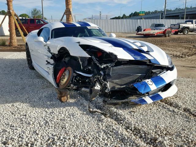 1C3BDEDZ5HV500662 - 2017 DODGE VIPER GTC WHITE photo 1