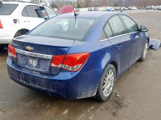 1G1PH5SB3D7233993 - 2013 CHEVROLET CRUZE ECO BLUE photo 4