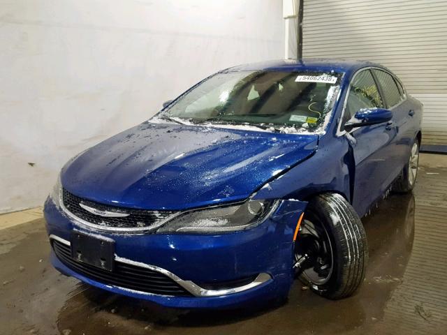 1C3CCCABXGN179820 - 2016 CHRYSLER 200 LIMITE BLUE photo 2