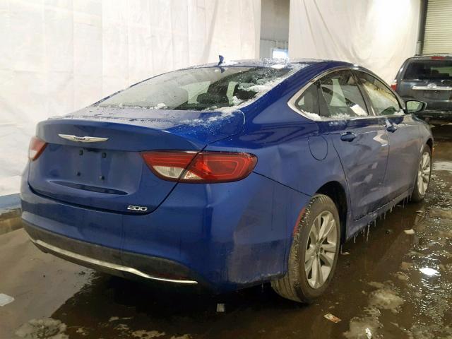 1C3CCCABXGN179820 - 2016 CHRYSLER 200 LIMITE BLUE photo 4